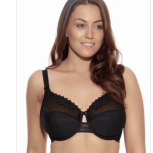 Elomi EL8840 Etta Underwire
Convertible Bandless Bra, Black, 38K